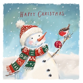 Jolly Snowman Christmas Card